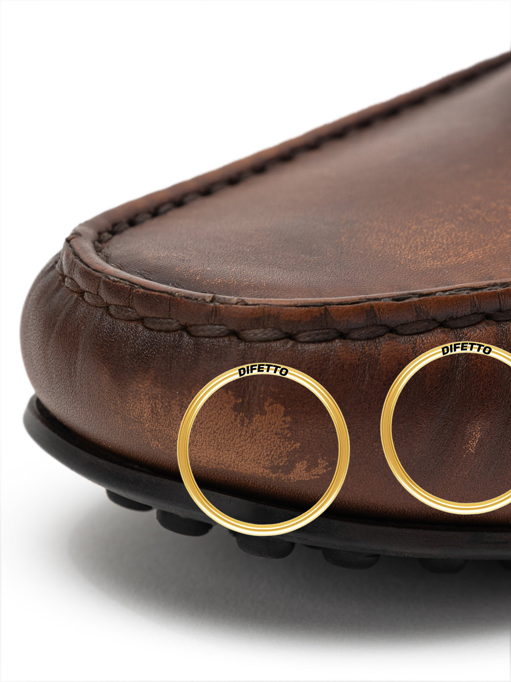 Mocassin en cuir marron par Tod's