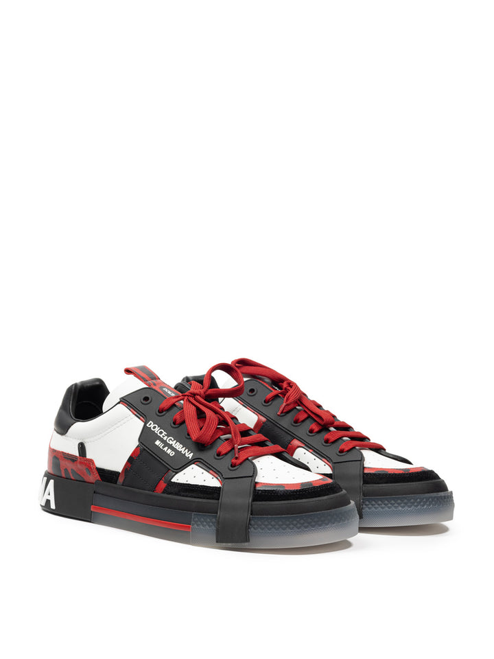 Niedrige Portofino-Sneaker aus Dolce & Gabbana-Leder