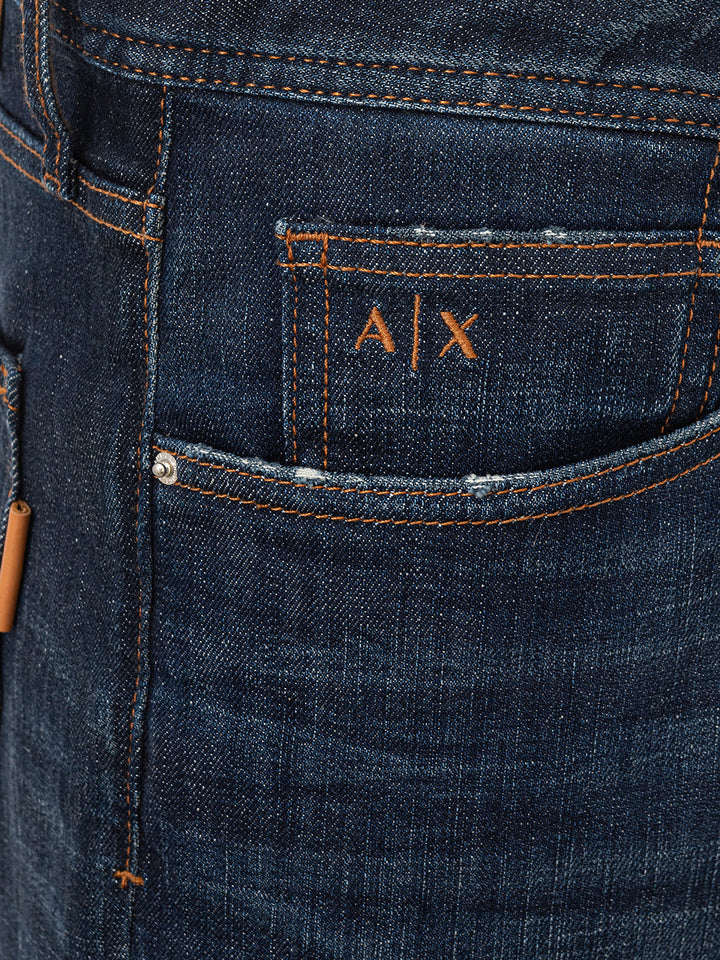 Blaue Jeans mit fünf Taschen von Armani Exchange