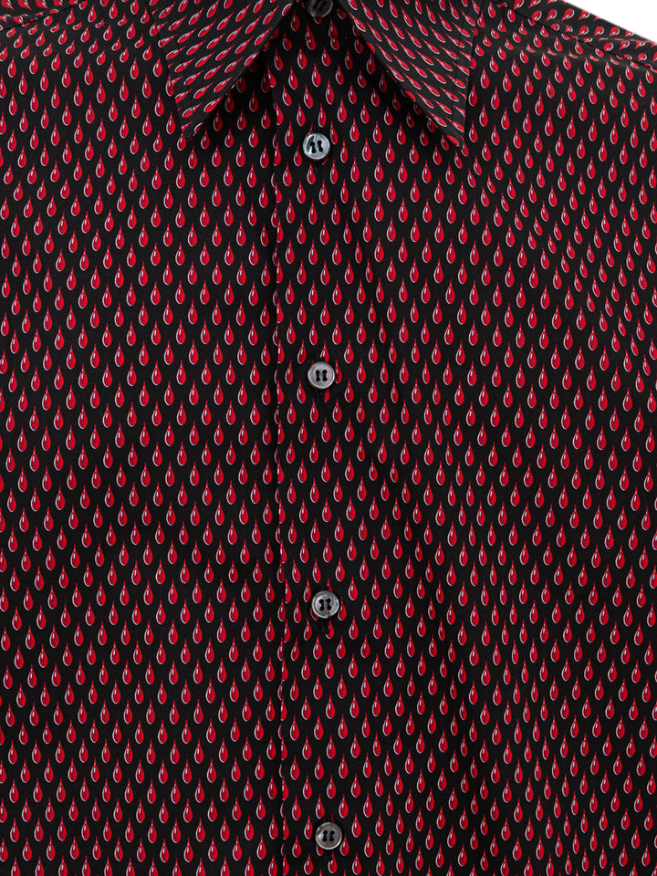 Hemd mit Brioni-Drops-Print