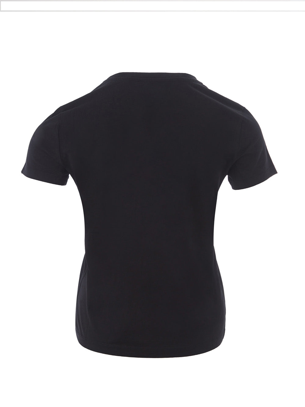 Kenzo T-Shirt in Black Cotton with Velvet Print