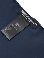 Pochette in Seta Blu Dolce & Gabbana