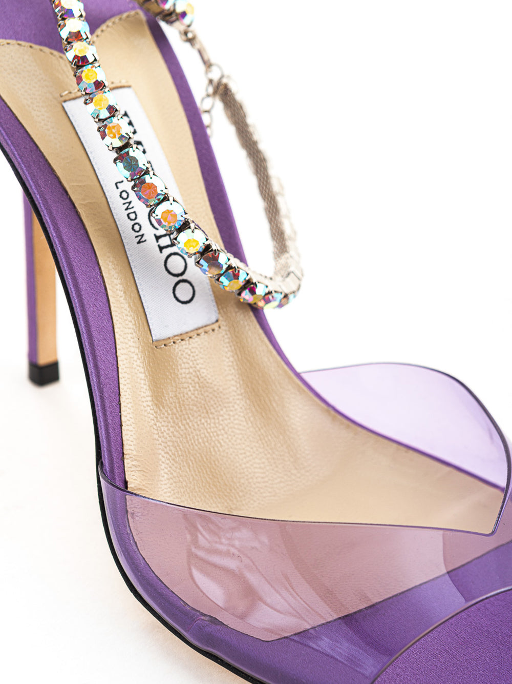 Sandale Saeda en PVC et satin Jimmy choo