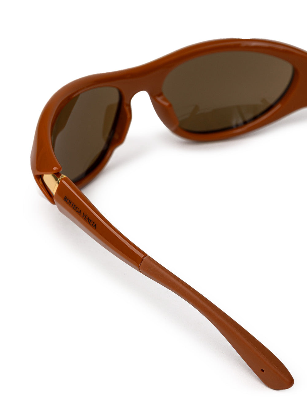 Occhiali da Sole in Acetato Marrone Bottega Veneta
