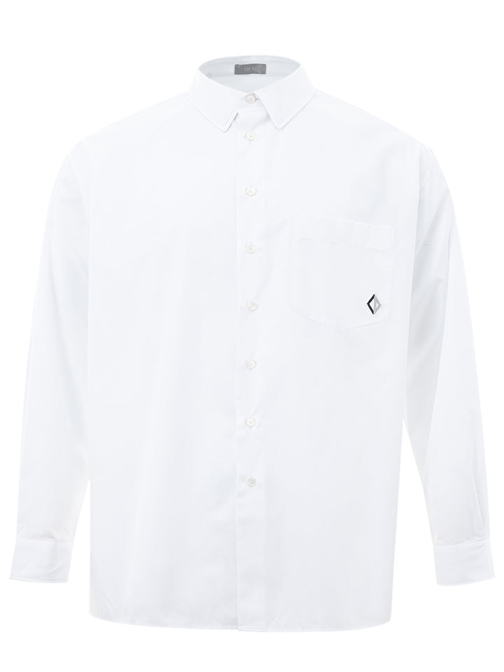 Camisa Dior de popelina de algodón blanca