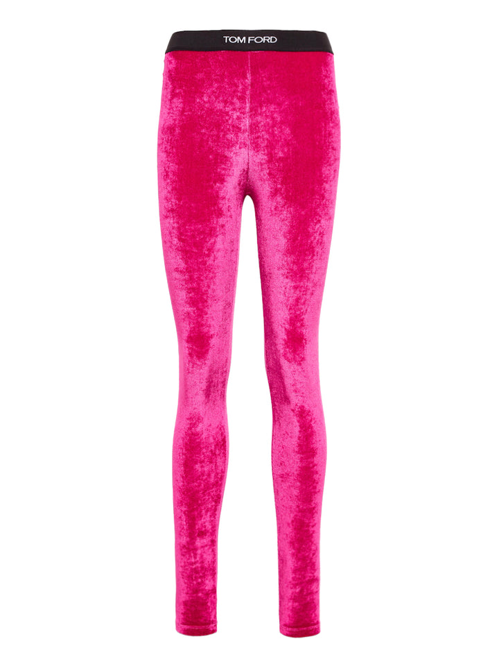 Legging in Velluto Stretch Fucsia Tom Ford