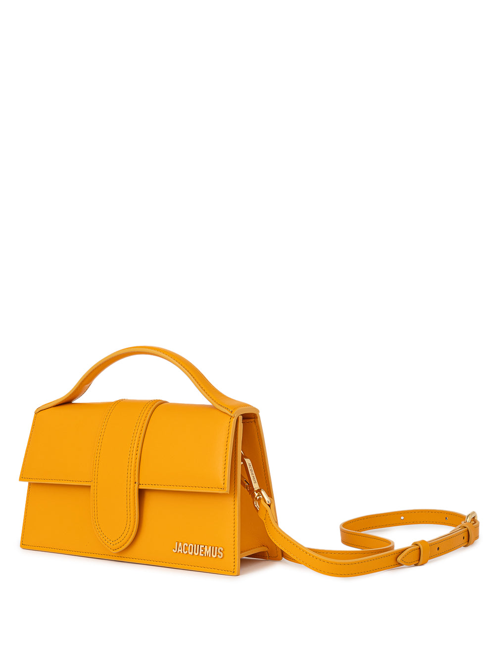 Bolso infantil Le Grand en piel naranja Jacquemus