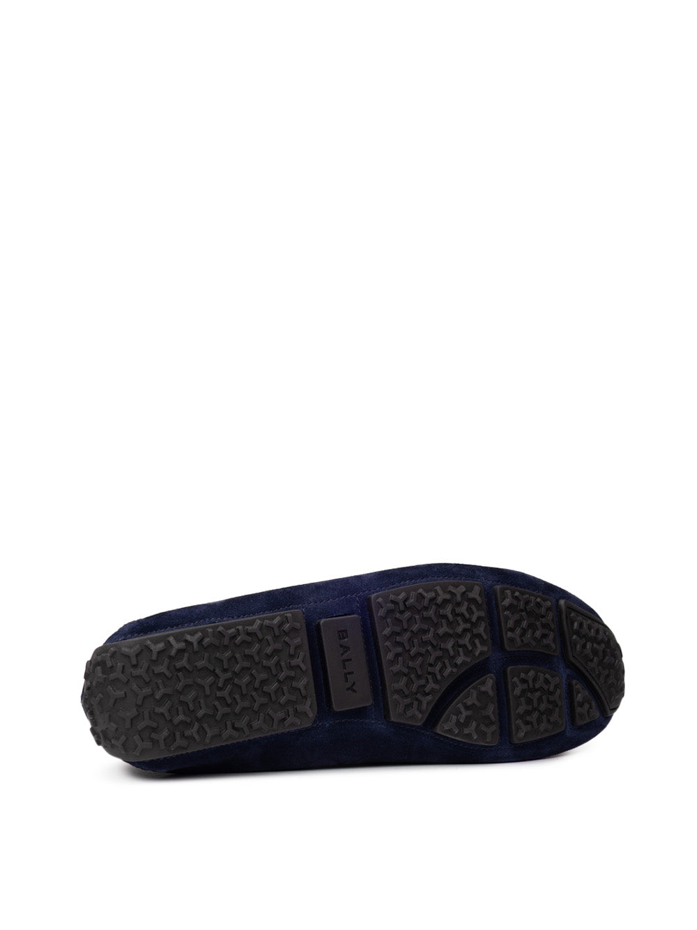 Mocassini Bally in Suede Blu con Logo