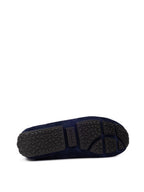 Mocassini Bally in Suede Blu con Logo
