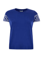 T-Shirt in Cotone Blu Elettrico Kenzo