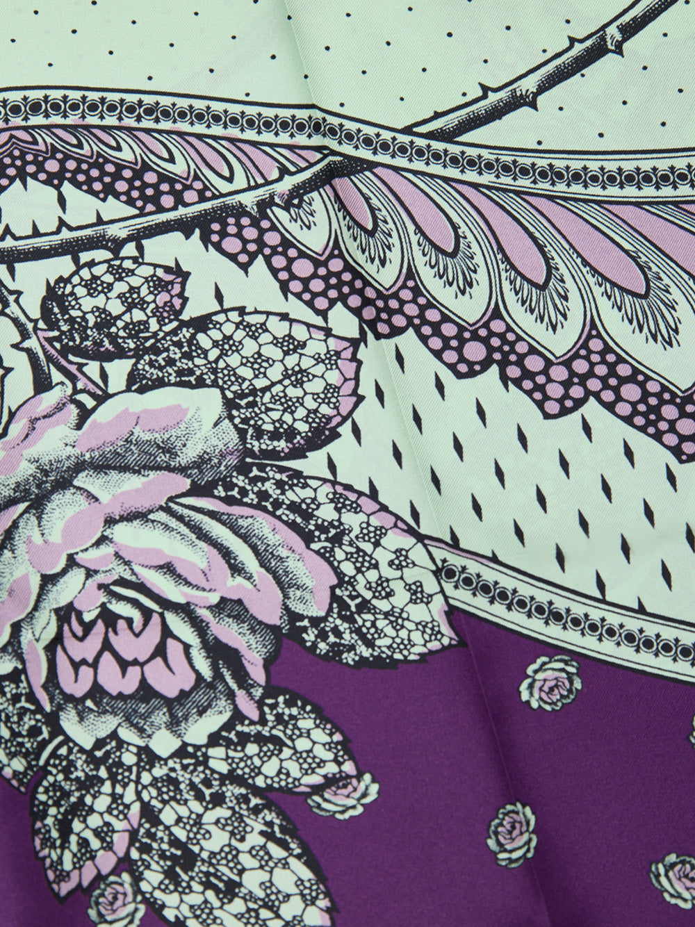 Pantaloni Palazzo in Seta con Stampa Gucci