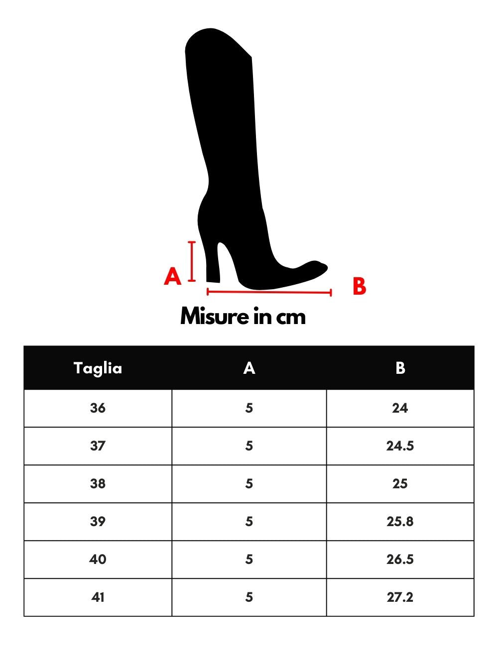 Stivali Alti Chelsea Knee-High in Nero