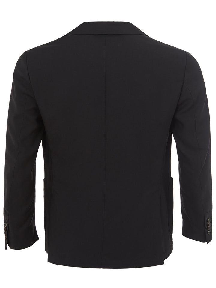 Black Cashmere Two-Button Colombo Jacket