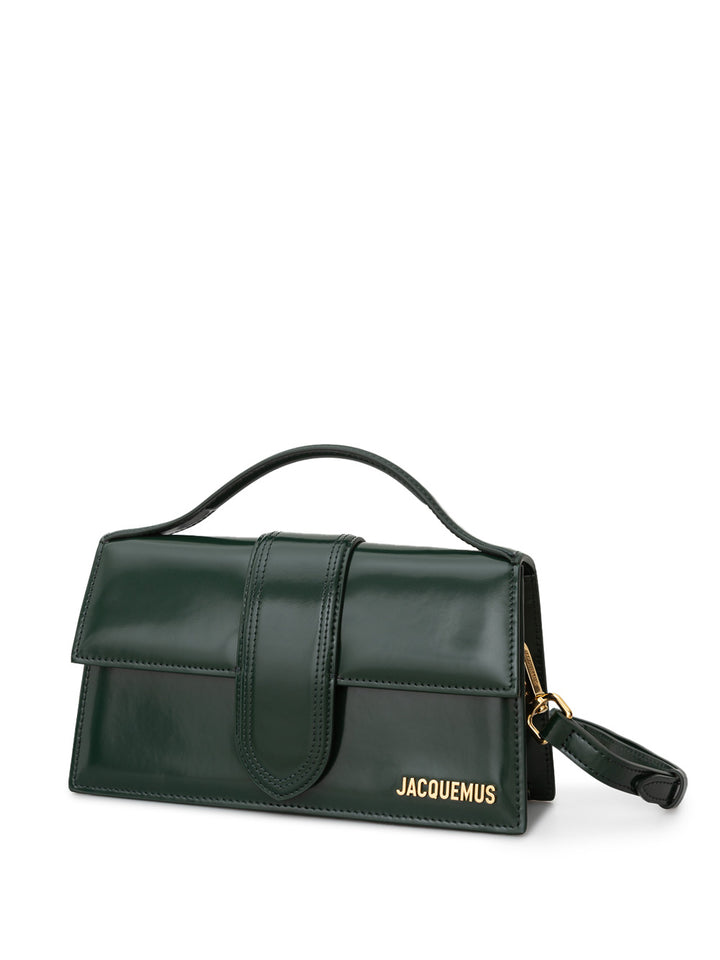 Le Grand Child Bag in Green Leather Jacquemus