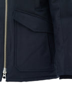 Field Jacket con Collo Pelliccia in Blu Moose Knuckles