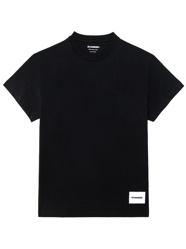 Set of Three T-shirts in Black Jil Sander