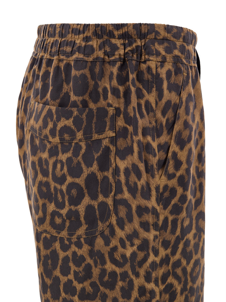Pantalone Shorts Morbido Stampa Leopardo Tom Ford
