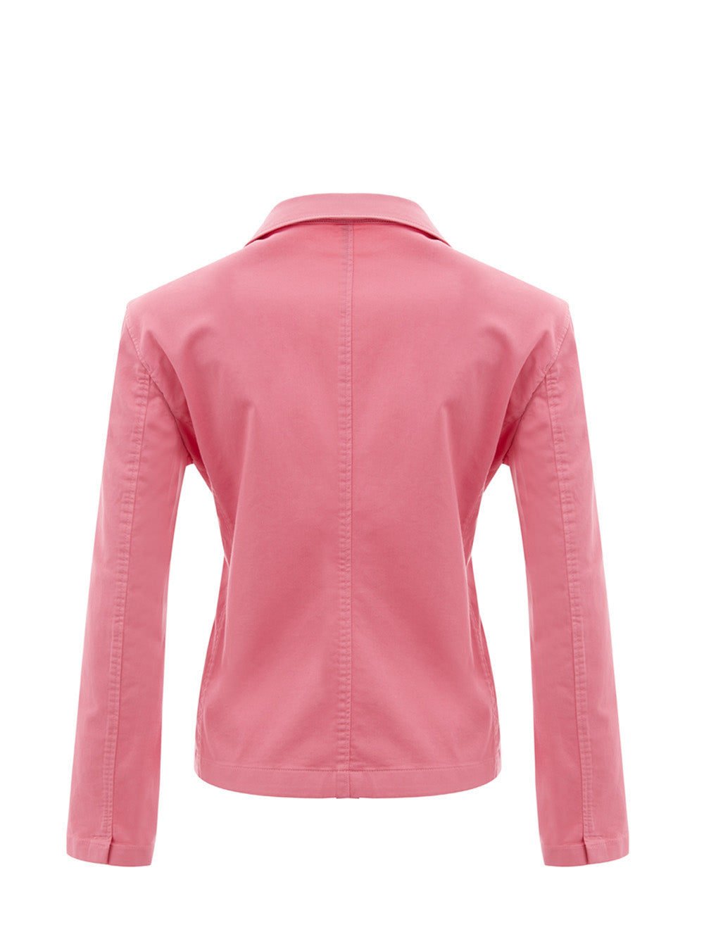 Chaqueta de dos botones en algodón Lardini rosa