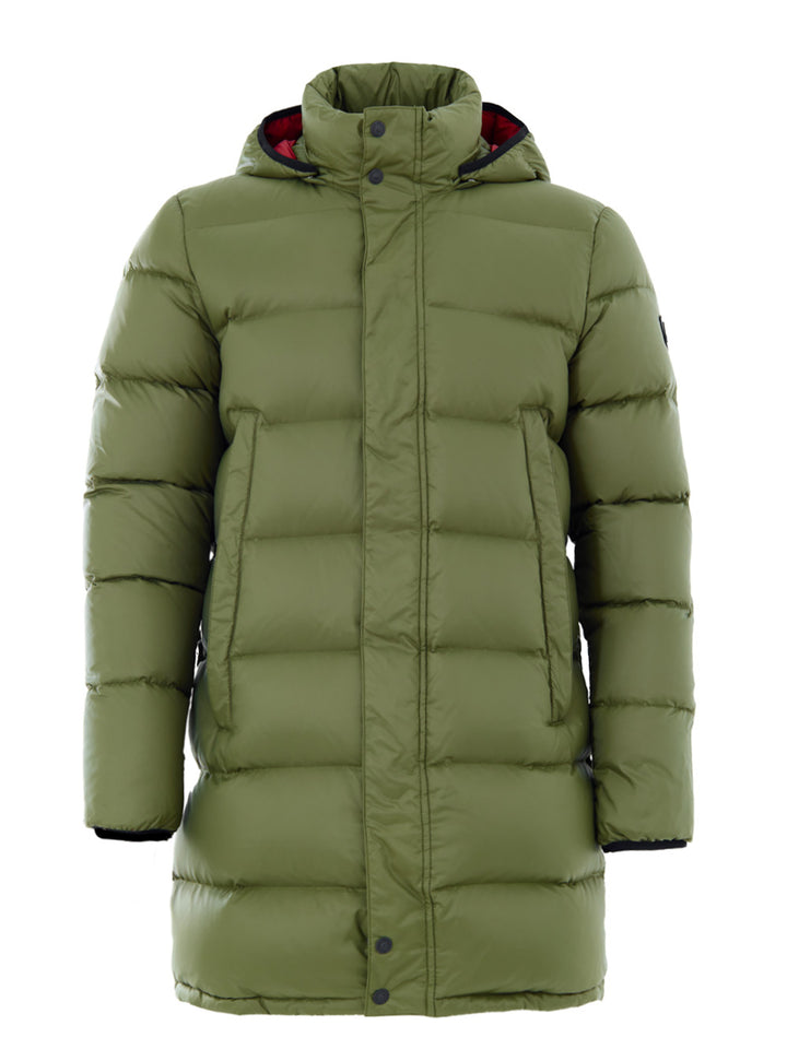 Giubbino Piumino Imbottito in Verde Moose Knuckles