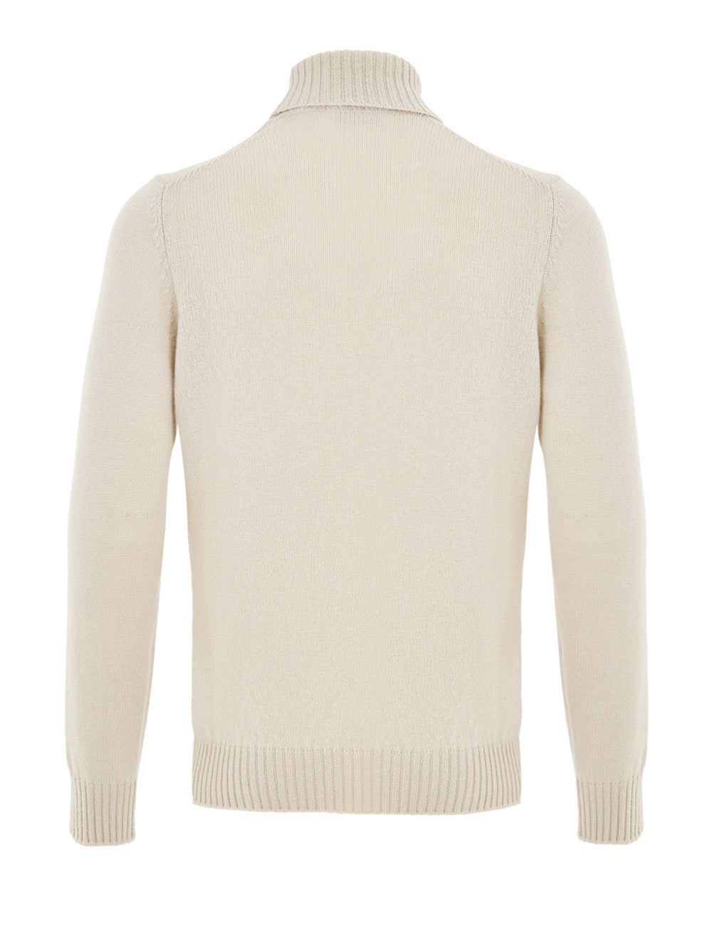 Maglione Dolcevita Beige in Lana Gran Sasso