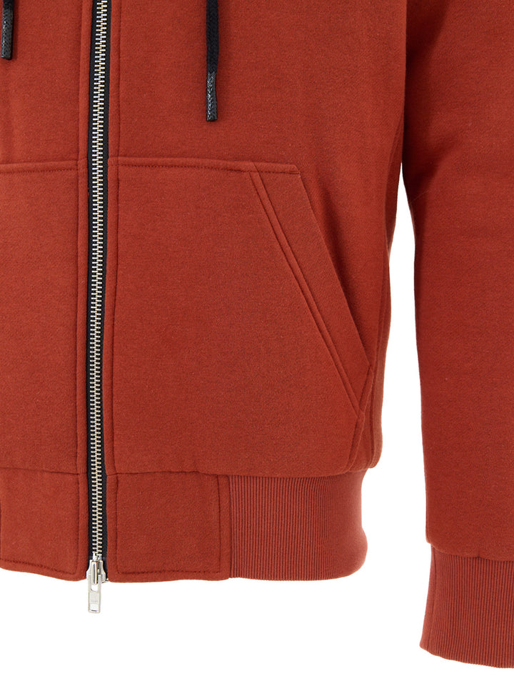 Felpa con Zip e Cappuccio Imbottita con Pelo Interno Moose Knuckles