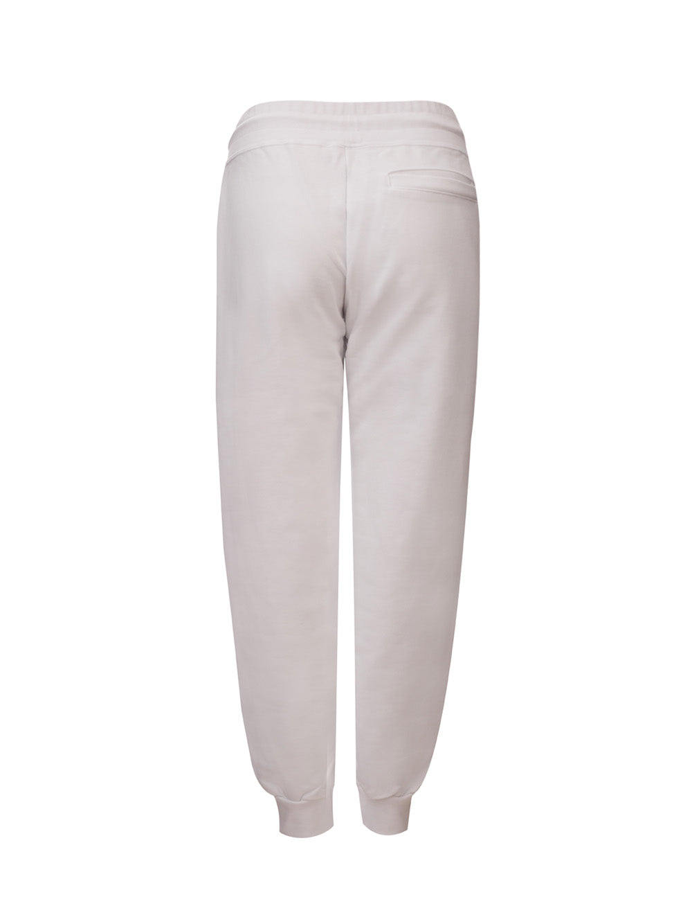 White tracksuit trousers with GCDS logo