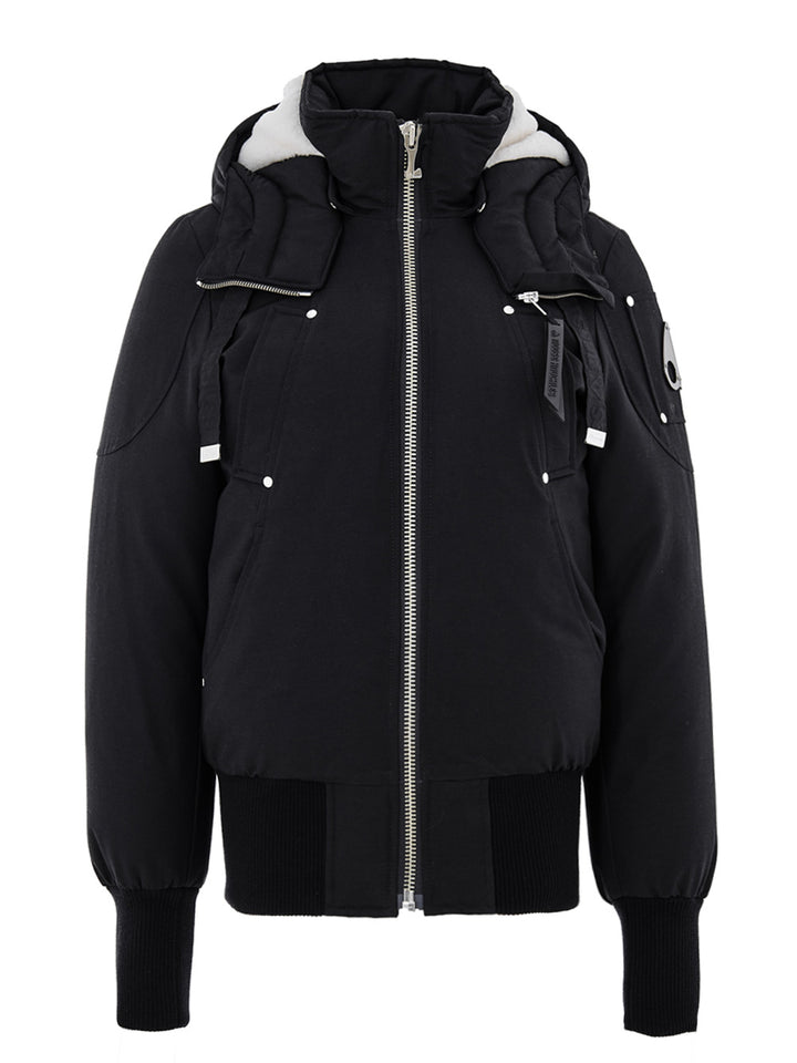 Giubbino Bomber Imbottito in Nero Moose Knuckles