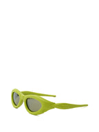 Occhiali da Sole in Acetato Gommato Lime Bottega Veneta