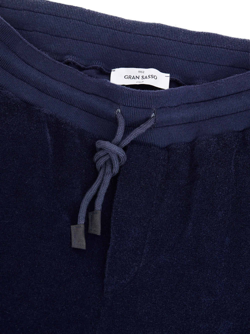 Pantaloncini con Coulisse in Ciniglia Blu Gran Sasso