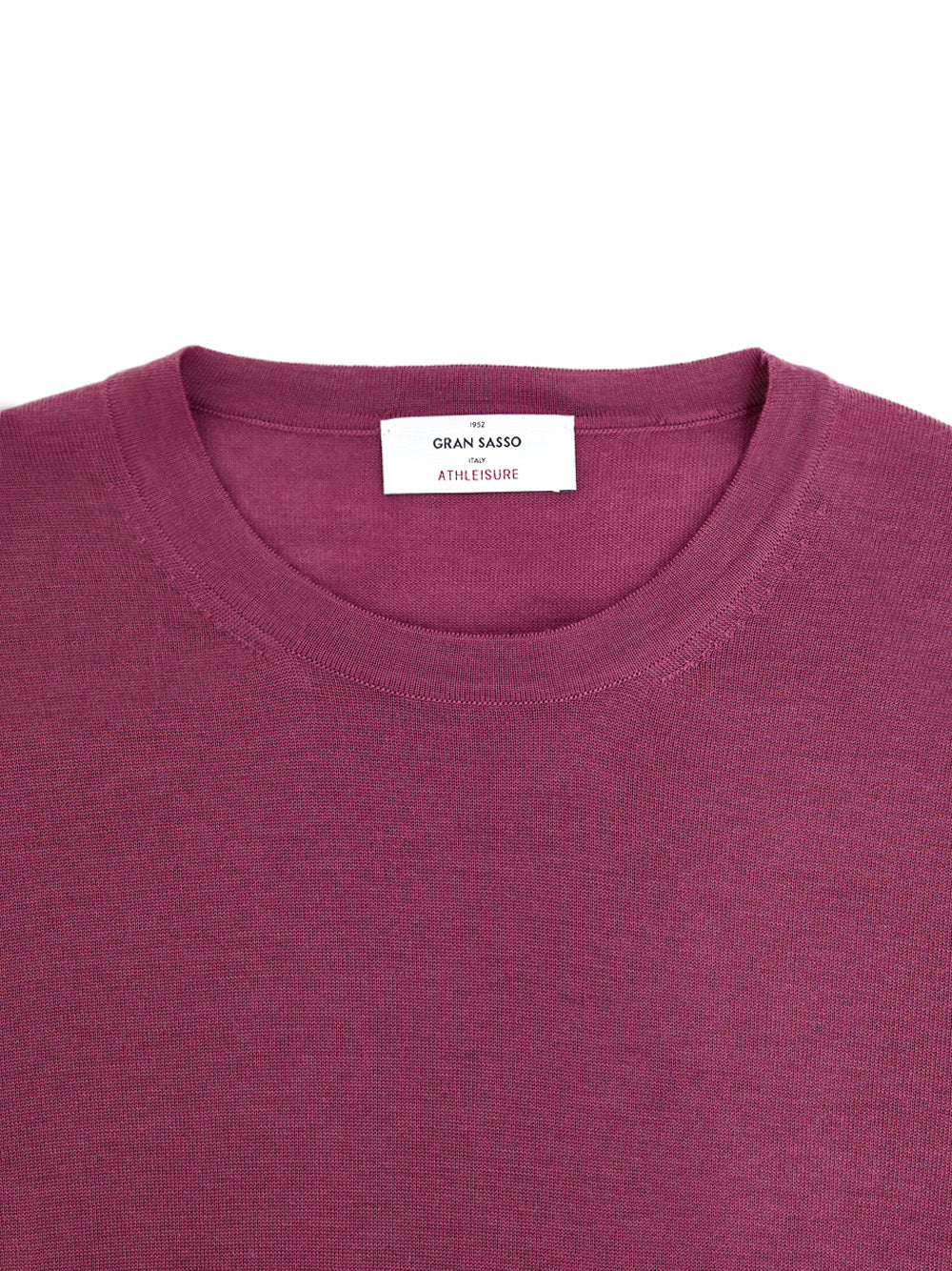 Maglia Girocollo in Lana Viola Gran Sasso