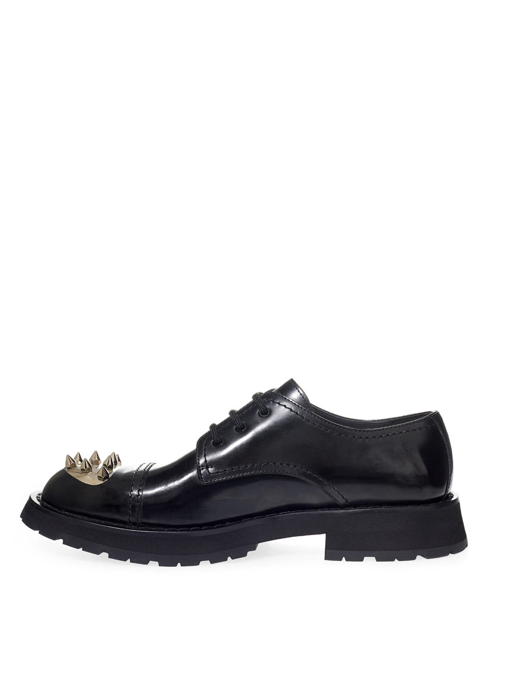 Leather derby lace-up with Alexander McQueen studs