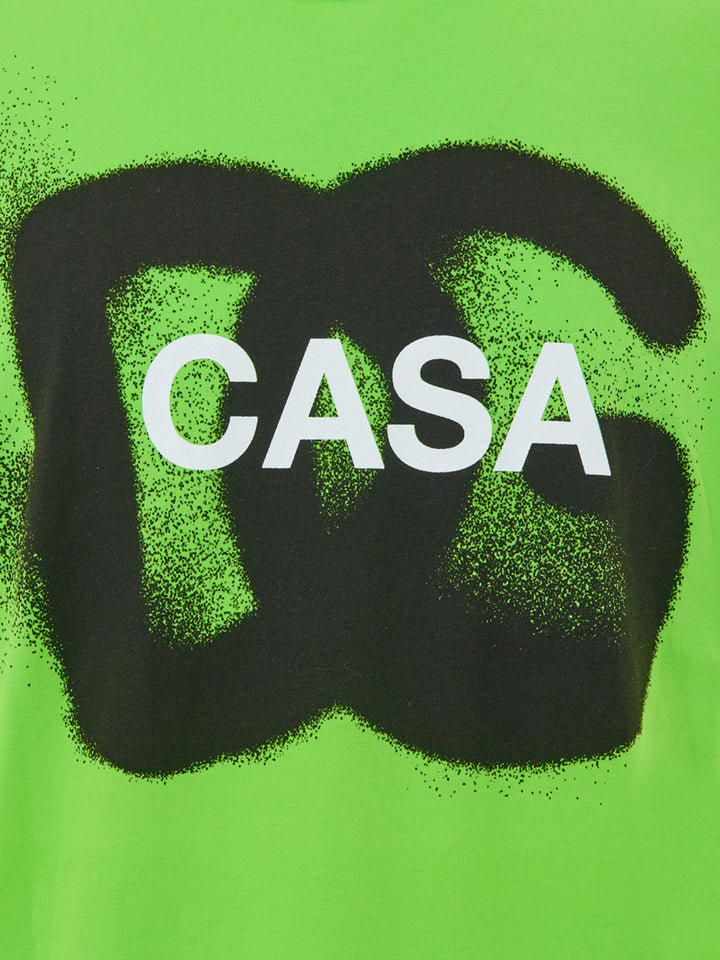 T-Shirt in Verde Fluo DG Casa Dolce & Gabbana