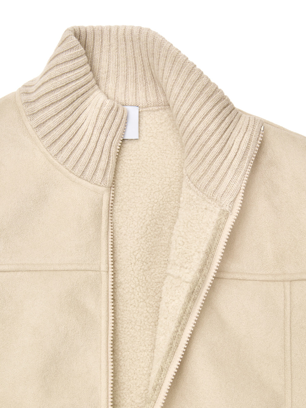 Giubbino Smanicato in Montone Beige Gran Sasso