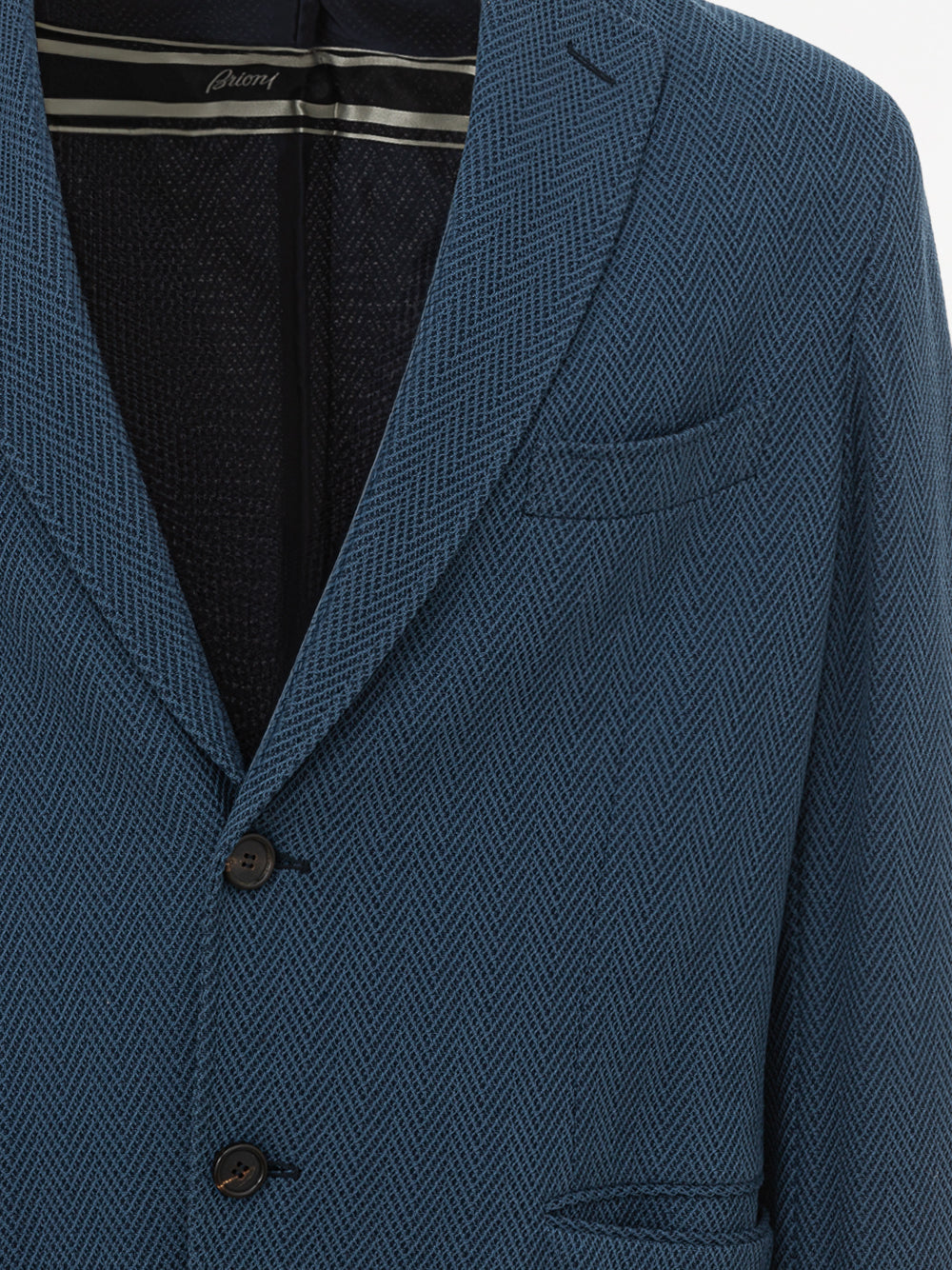 Deconstructed Jacket in Brioni Herringbone Fabric