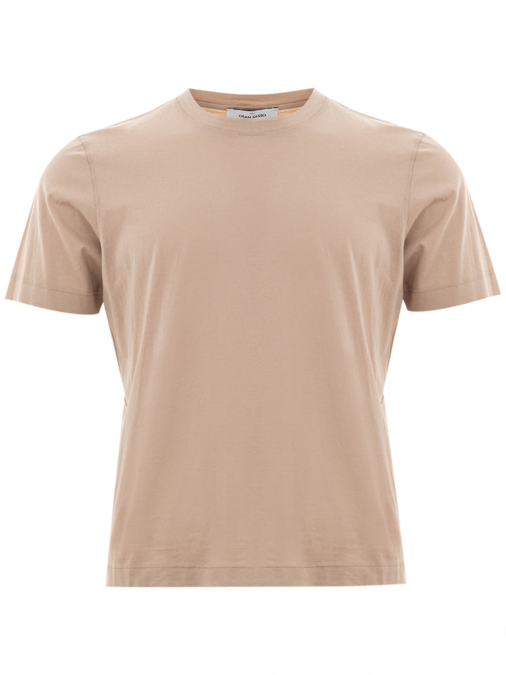 T-Shirt Mezza Manica in Cotone Gran Sasso