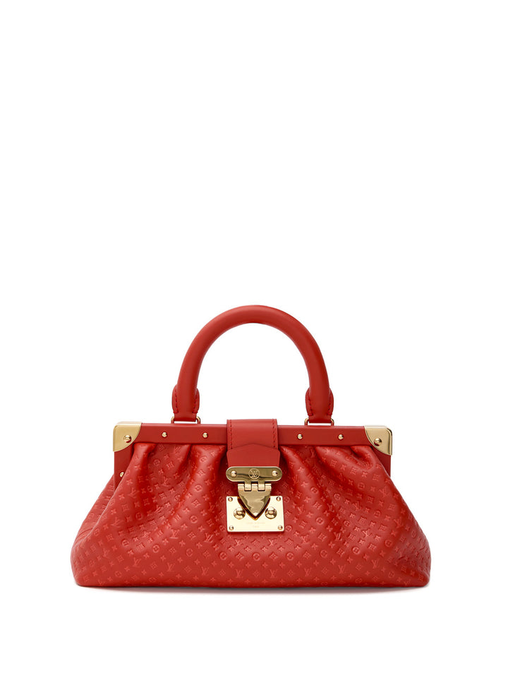 Louis Vuitton Red Leder Mono Clutch Mono Clutch -Tasche