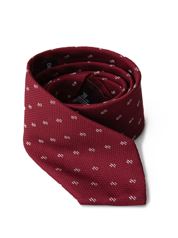 Bordeaux Silk Tie by Emporio Armani