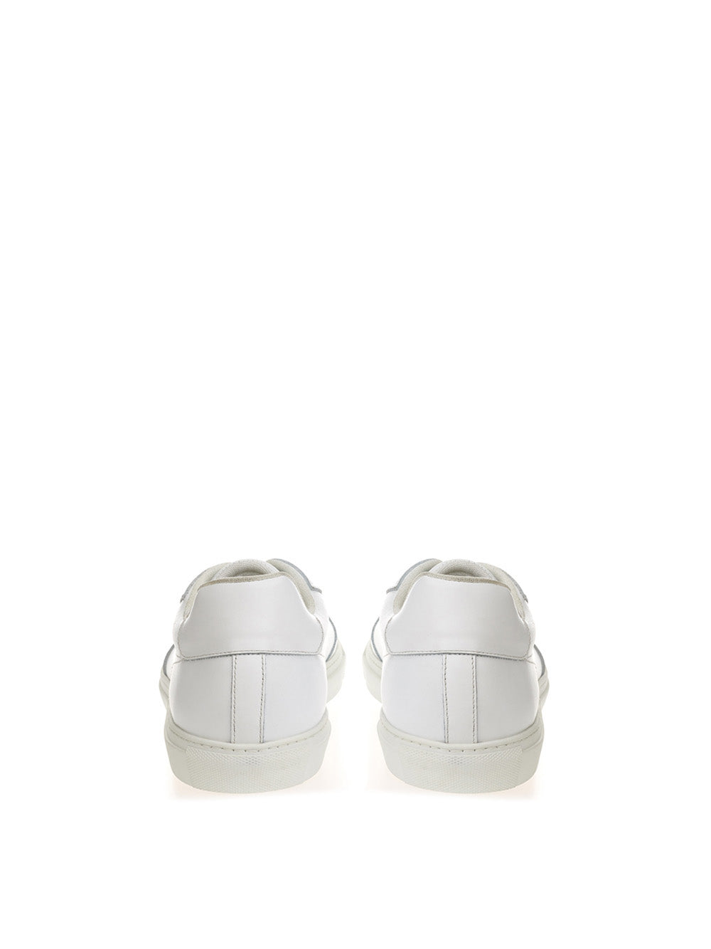 Roberto Cavalli White Leather Low Sneakers
