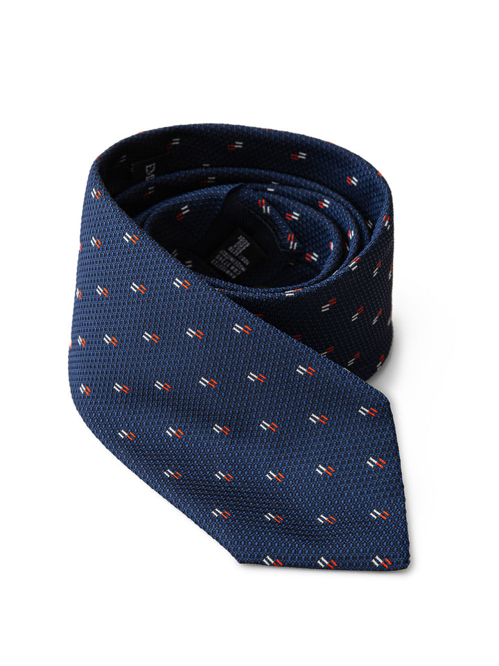 Blue silk tie by Emporio Armani