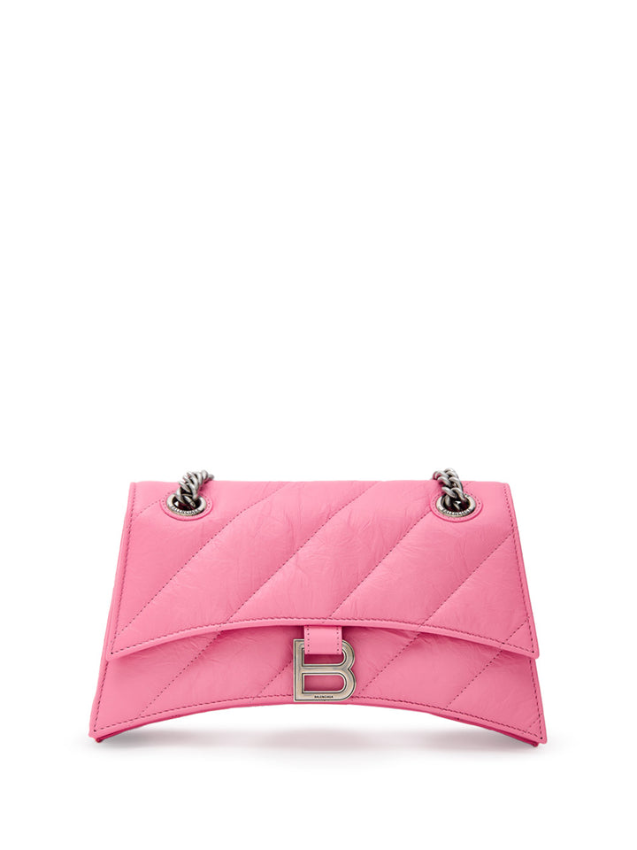 Συντριβή τσάντα ώμου με ασημένια αλυσίδα Balenciaga