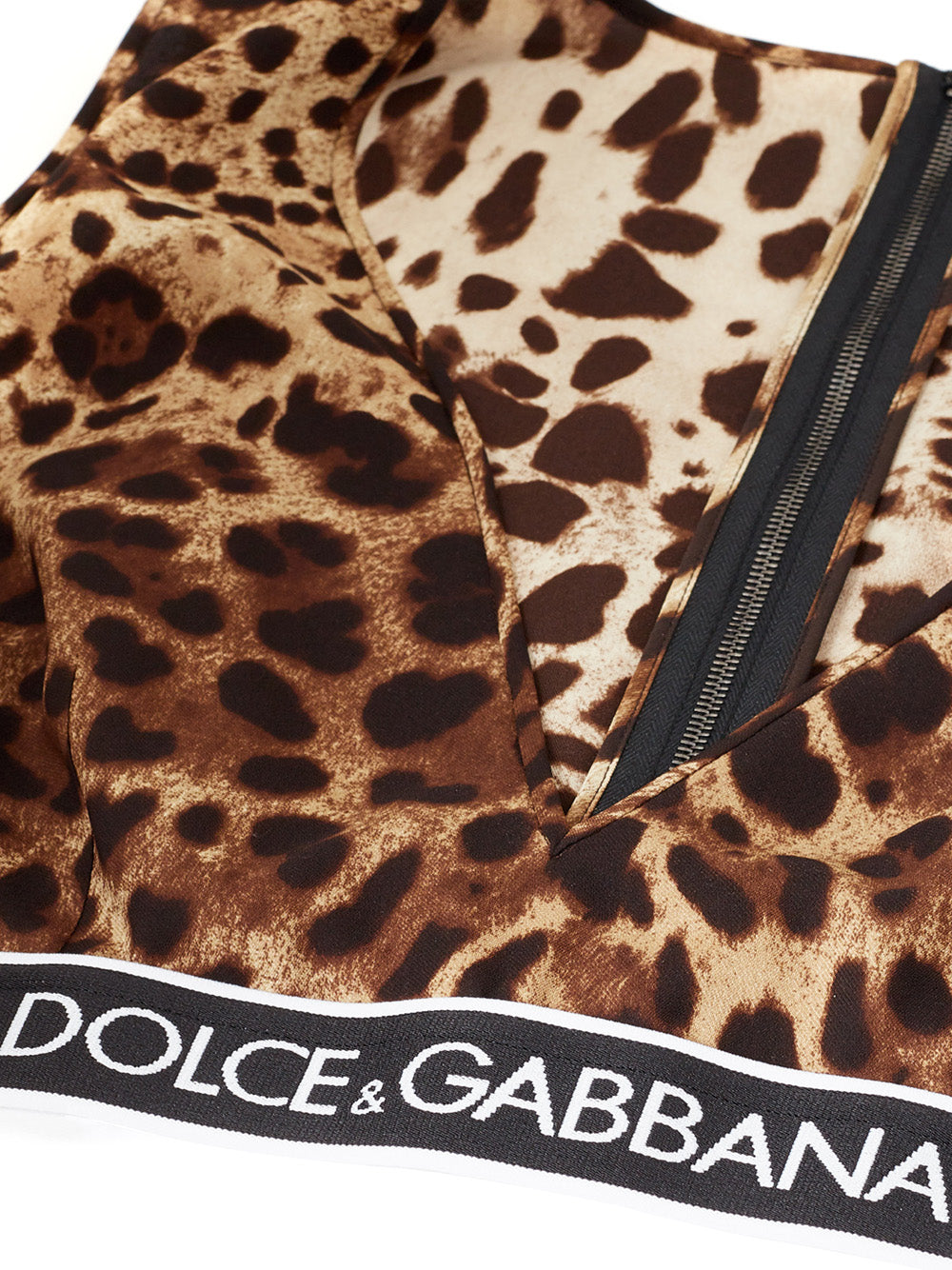 Top corto de lunares con banda Dolce &amp; Gabbana
