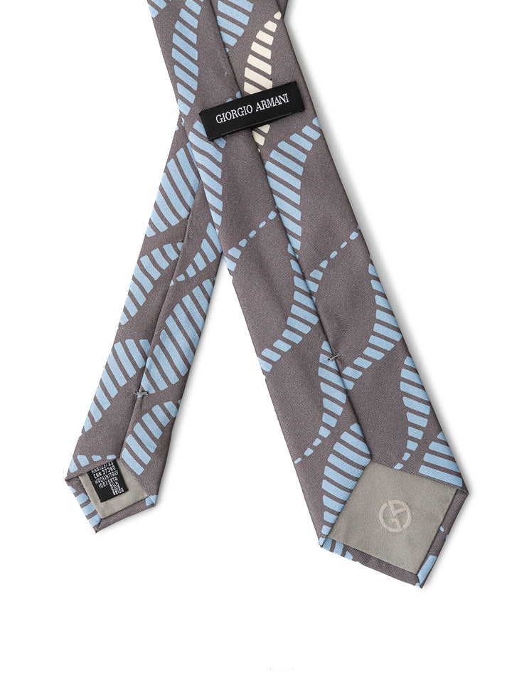 Giorgio Armani Grey Silk Tie