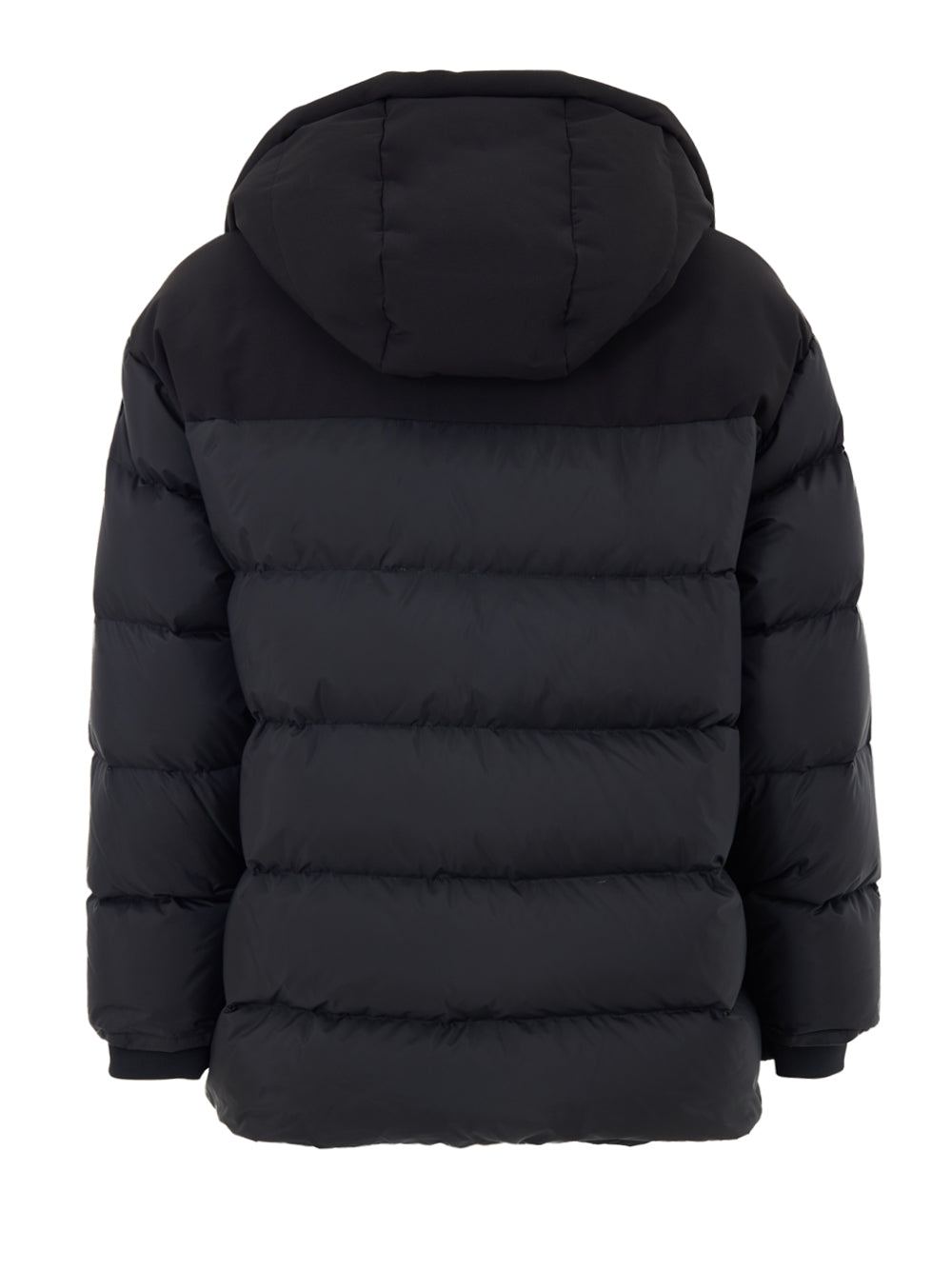 Giubbino Imbottito con Cappuccio in Nero Moose Knuckles