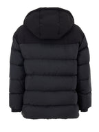 Giubbino Imbottito con Cappuccio in Nero Moose Knuckles