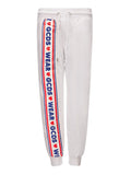 Pantalone Tuta Bianco con Logo GCDS