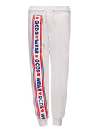 Pantalone Tuta Bianco con Logo GCDS