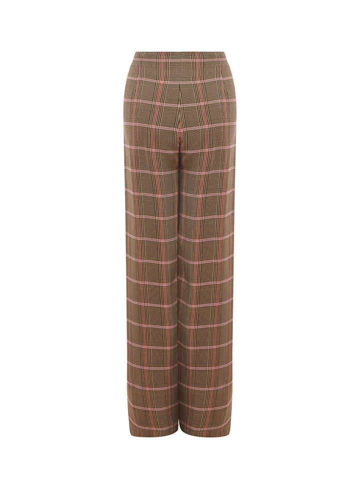 Palazzo Pants with Prince of Wales Check