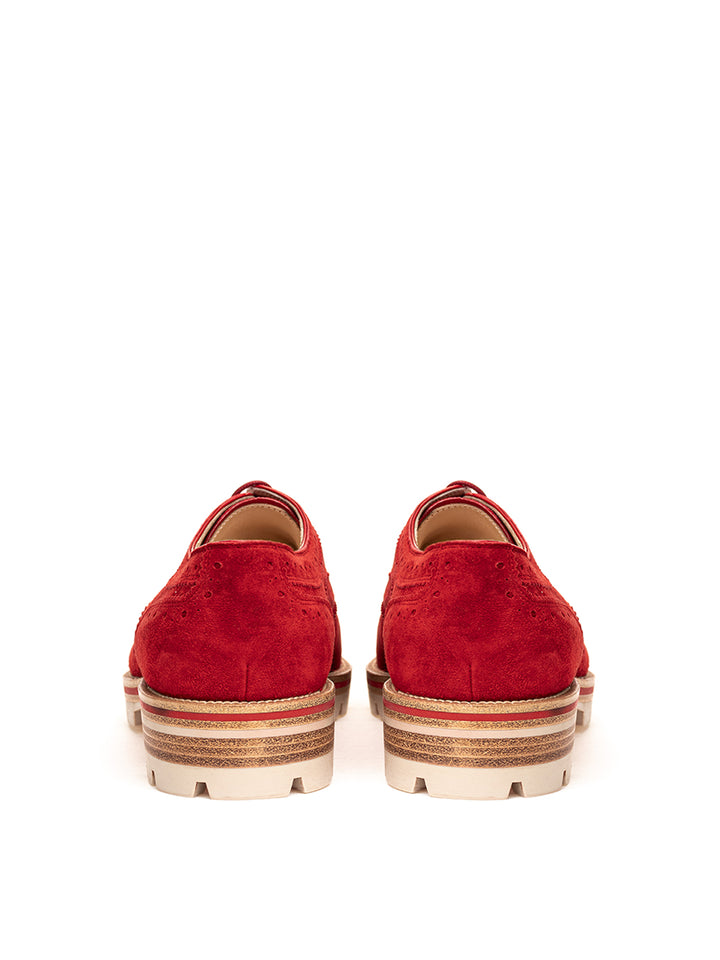 Christian Louboutin English Suede Lace-up Moccasin