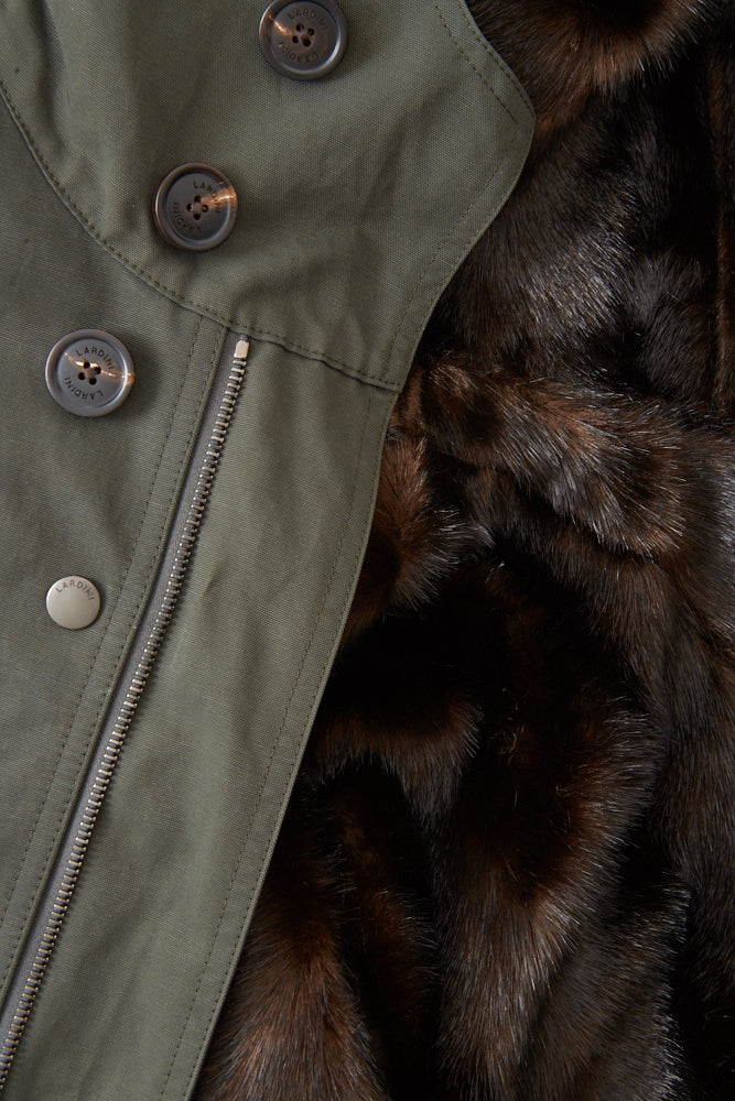 Parka with eco fur inside Lardini