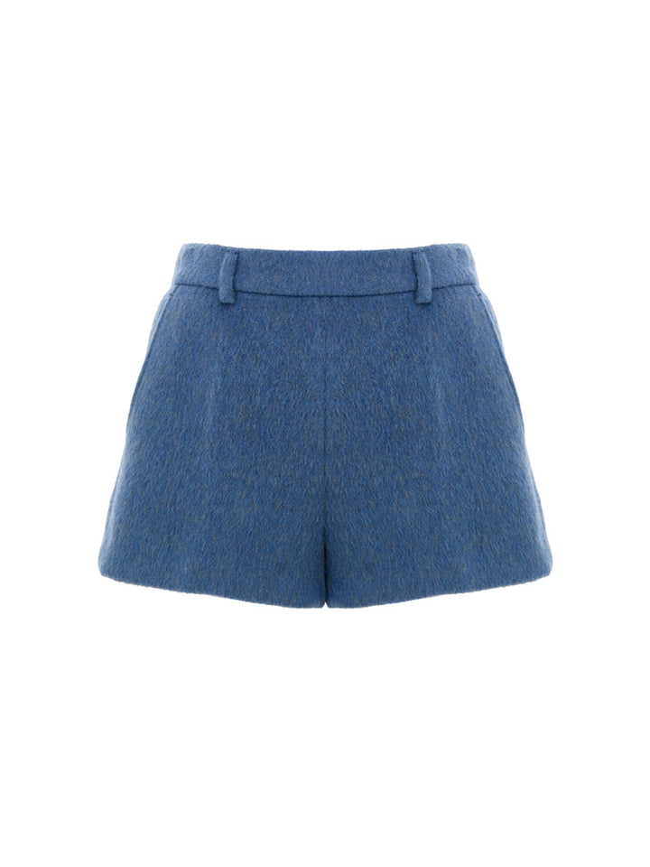 Mohair pantalones cortos mixtos en Avio Gucci Blue